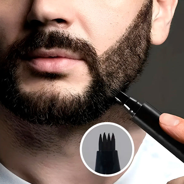 KIT DE RELLENO PARA BARBA Y CEJAS (LÁPIZ + CEPILLO) 😱😎